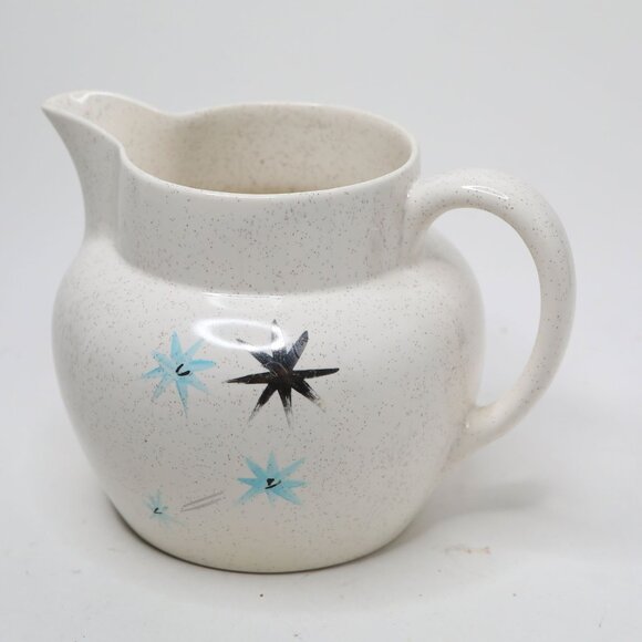 VINTAGE Myott’s Safari Silent Night Pattern Atomic Starburst Ceramic Jug Pitcher - Picture 4 of 12
